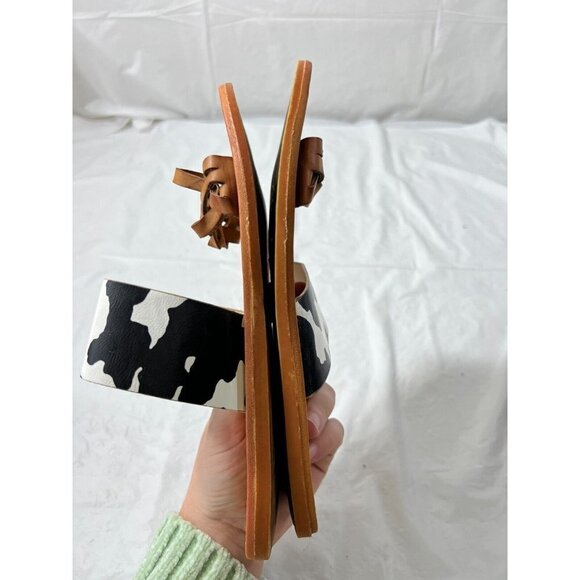 BAMBOO Moon Dance  sandals Size 8.5 COW PRINT - Picture 6 of 12